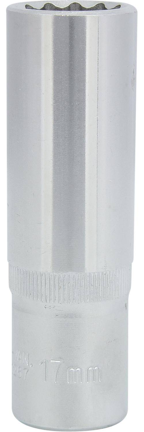 KS TOOLS 1/2" 12-kant-Stecknuss, lang, 17mm