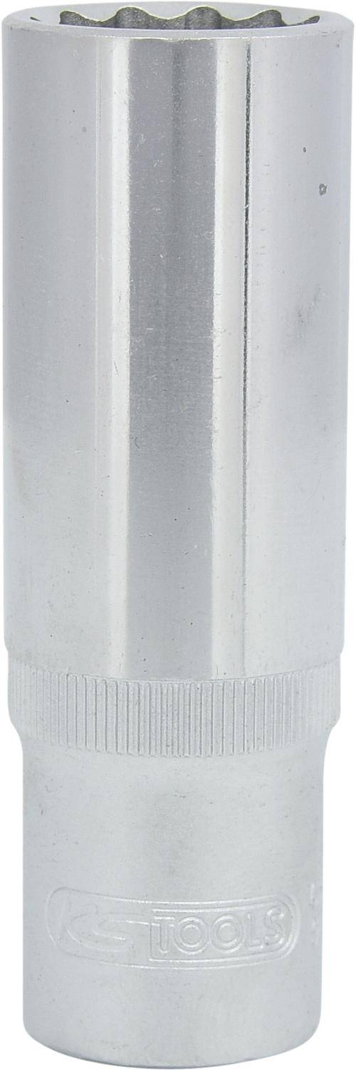 KS TOOLS 1/2" 12-kant-Stecknuss, lang, 19mm