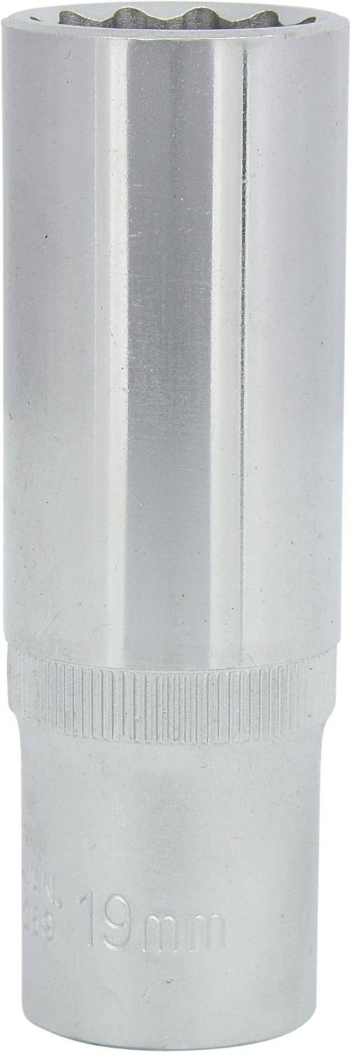KS TOOLS 1/2" 12-kant-Stecknuss, lang, 19mm
