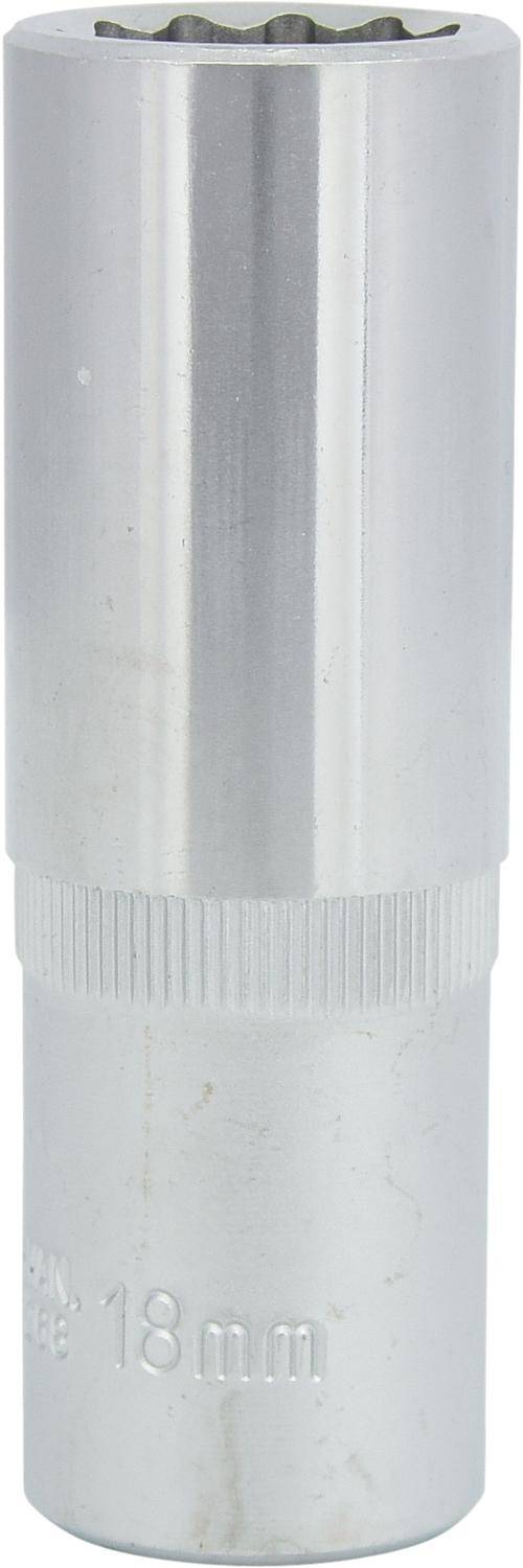 KS TOOLS 1/2" 12-kant-Stecknuss, lang, 18mm