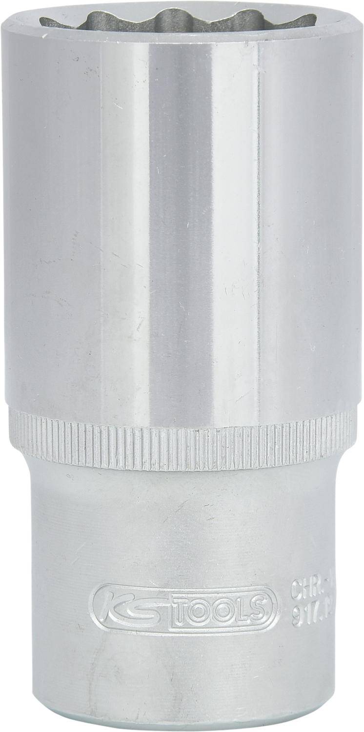 KS TOOLS 1/2" 12-kant-Stecknuss, lang, 30mm