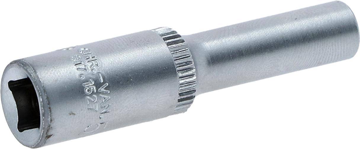 Nahaufnahme eines Metallschraubenschlüssel-Stücks mit gerilltem Rand, typischerweise zum Festziehen von Muttern und Schrauben verwendet.