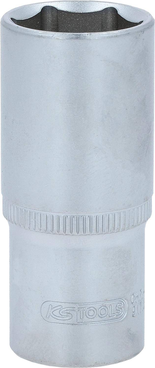 KS TOOLS 3/8" Sechskant-Stecknuss, lang, 13/16"