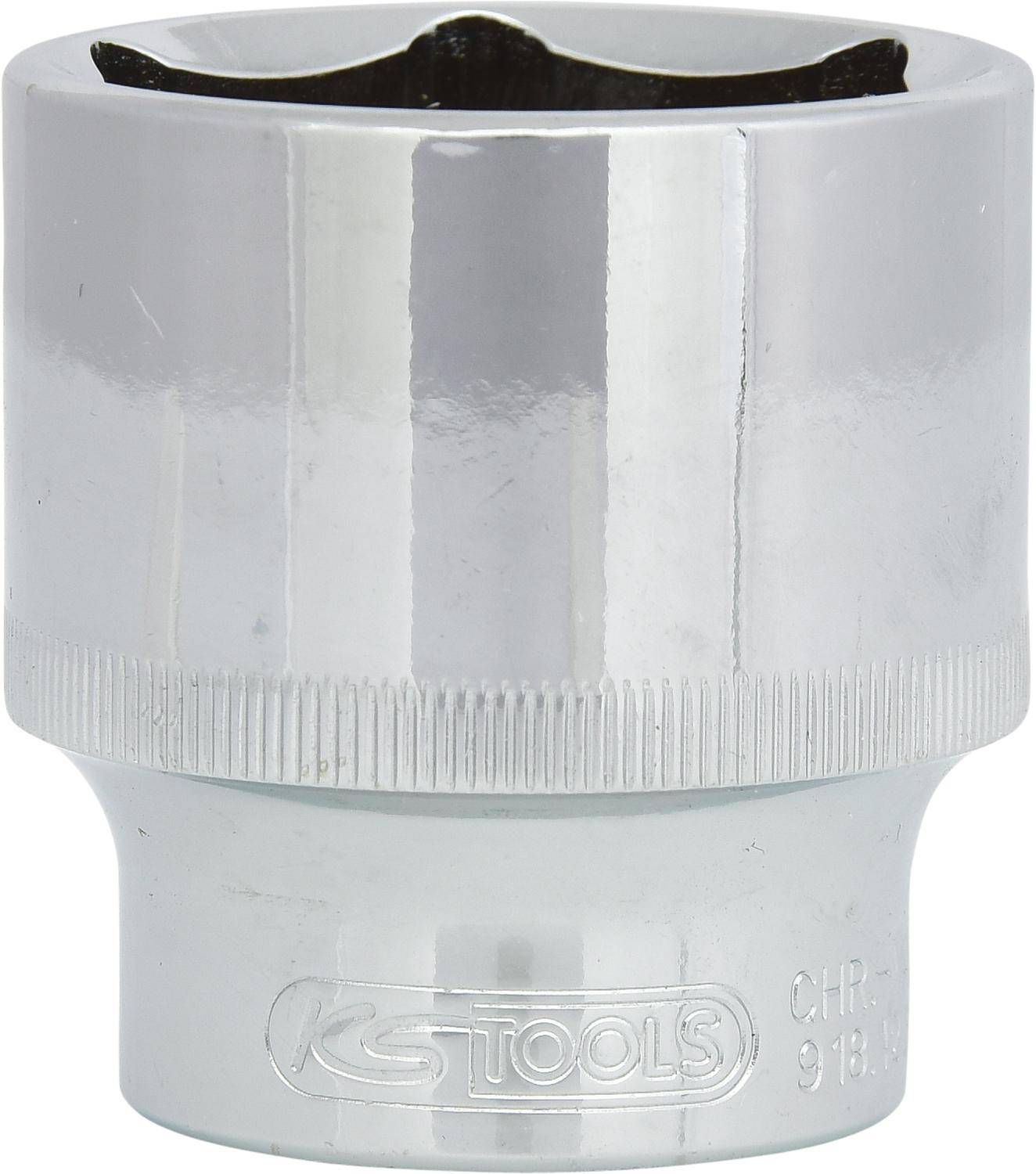 KS TOOLS 1/2" CHROMEplus Sechskant-Stecknuss, 34mm