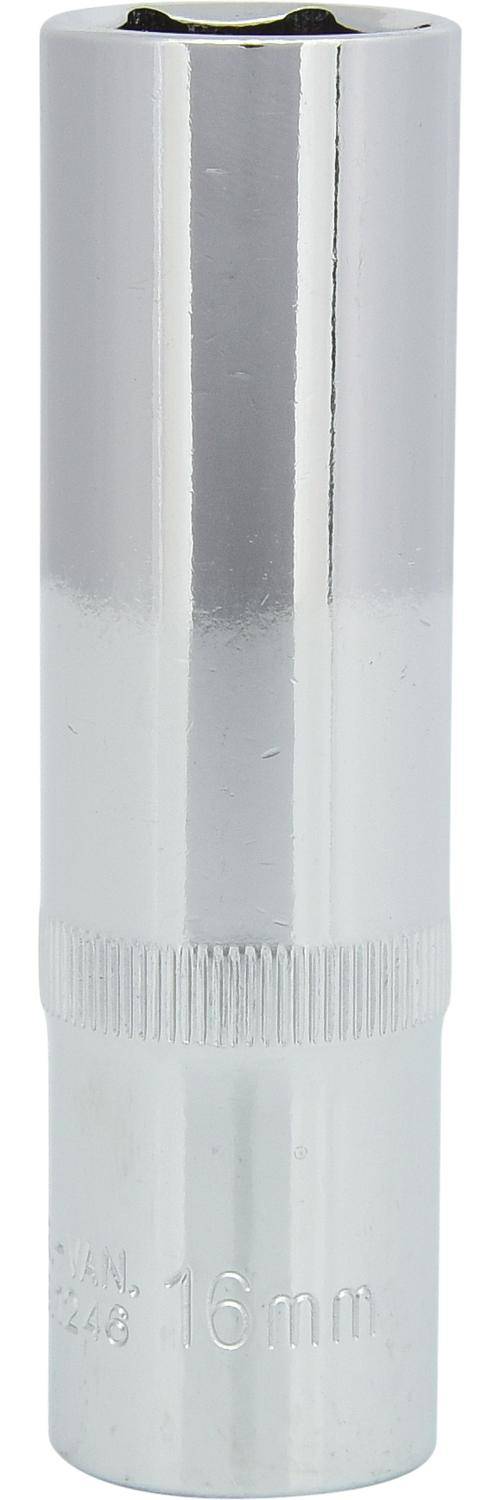 KS TOOLS 1/2" CHROMEplus Sechskant-Stecknuss, lang, 16mm