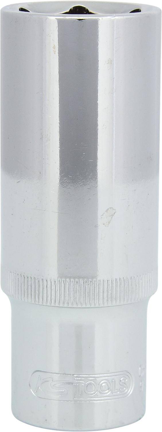 KS TOOLS 1/2" CHROMEplus Sechskant-Stecknuss, lang, 22mm