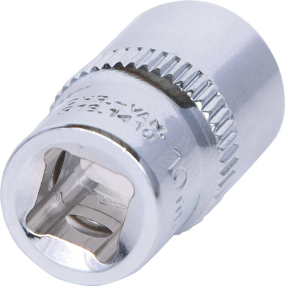 KS TOOLS 1/4'' CHROMEplus Sechskant-Stecknuss, 10mm (918.1410)