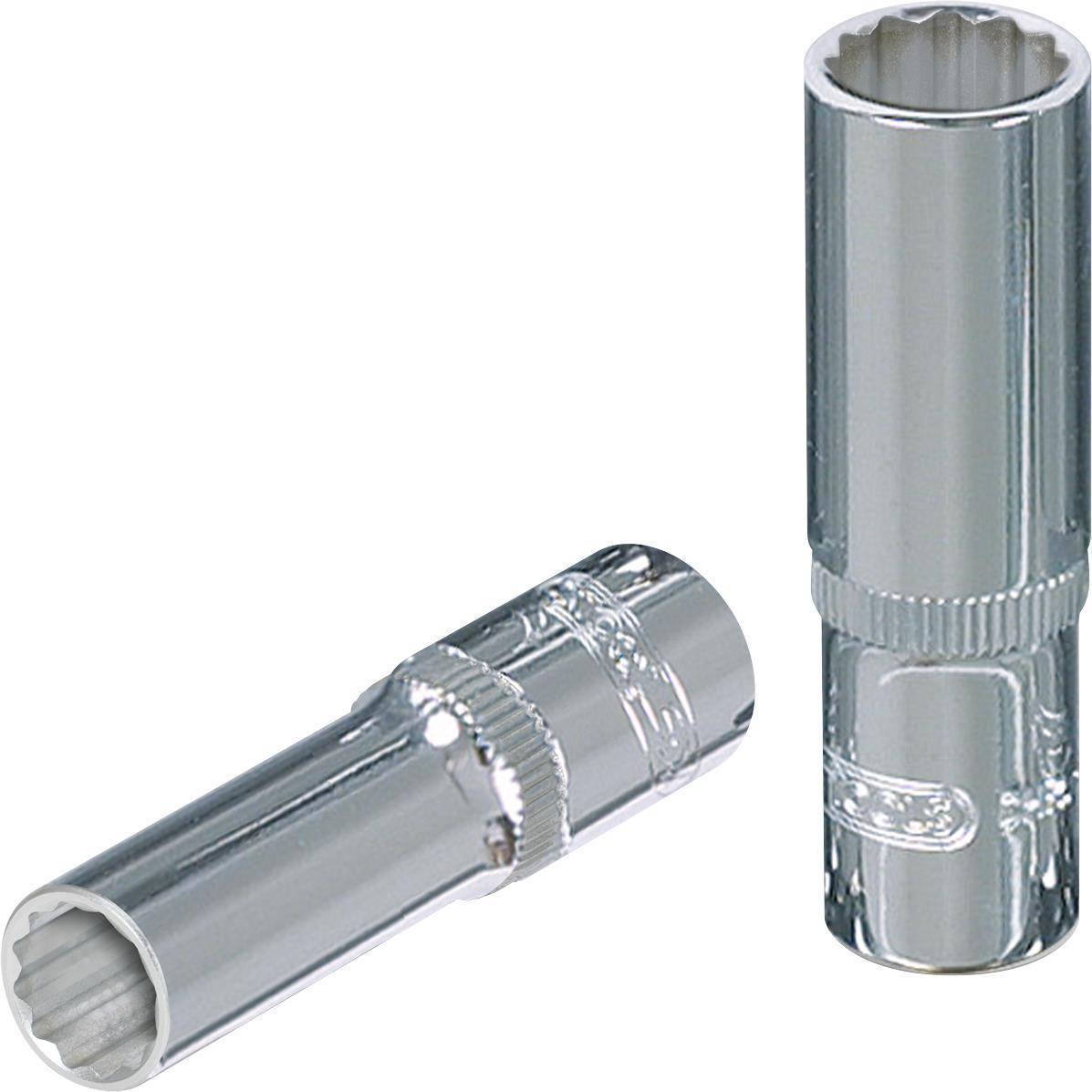 KS TOOLS 3/8'' CHROMEplus 12-kant-Stecknuss, lang, 10mm (918.3744)