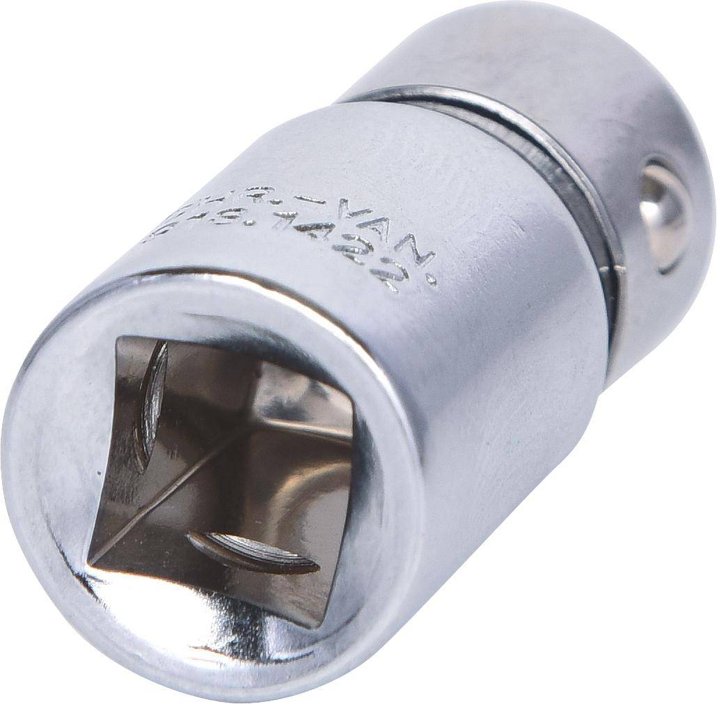 KS TOOLS 1/4" CHROMEplus Bit-Adapter-Stecknuss,fr Bits 1/4"mit