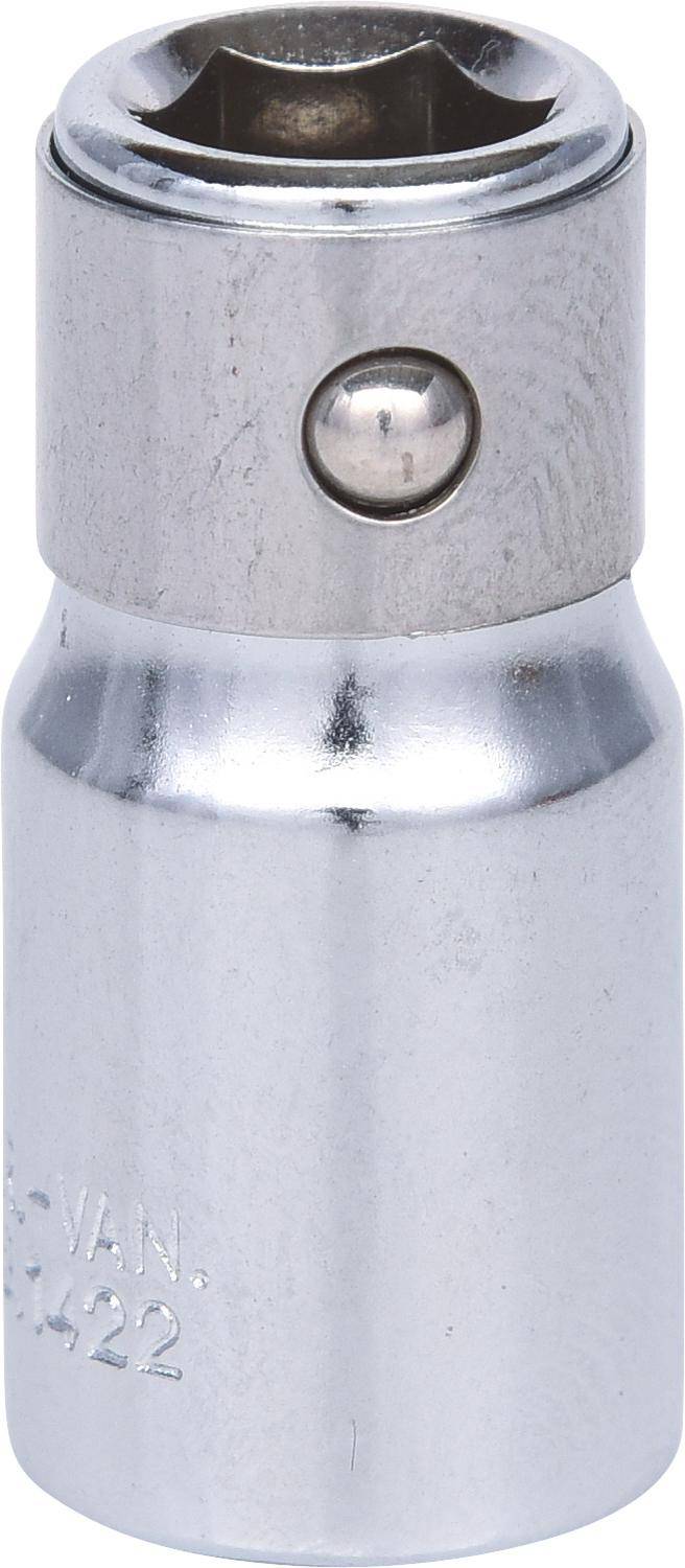 KS TOOLS 1/4" CHROMEplus Bit-Adapter-Stecknuss,fr Bits 1/4"mit