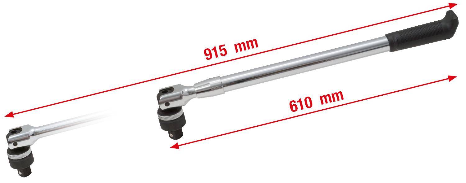 KS TOOLS Teleskop-Hebel mit Umschaltknarre 3/4"