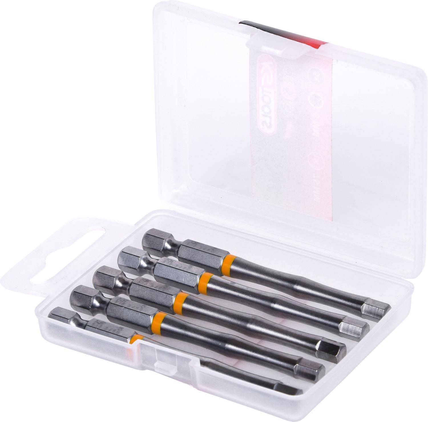 KS TOOLS 1/4" TORSIONpower Bit Innen6kant, 75mm, 5mm, 5er Pack