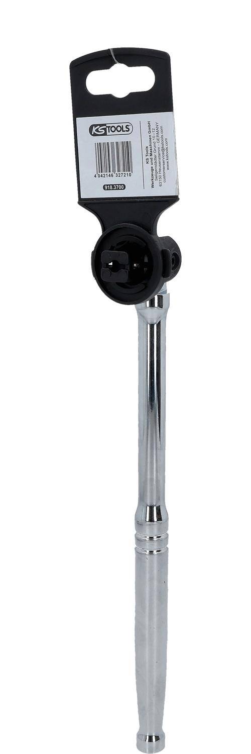 Ein metallisches Toilettenspülventil und Spülhebel in Chrom-Optik, wie es typischerweise in öffentlichen Toiletten zur Steuerung des Wasserflusses verwendet wird.
