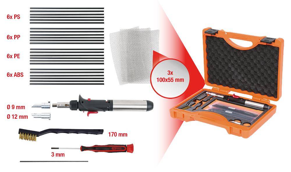 KS TOOLS Kunststoff-Schweikolben-Satz, 33-tlg