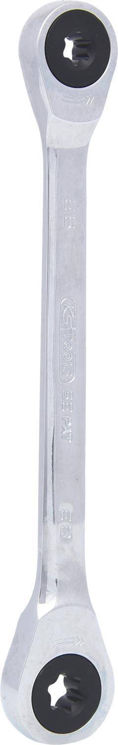 KS TOOLS GEARplus TX-E-Doppel-Ratschenringschlüssel,E6xE8 (503.4351)