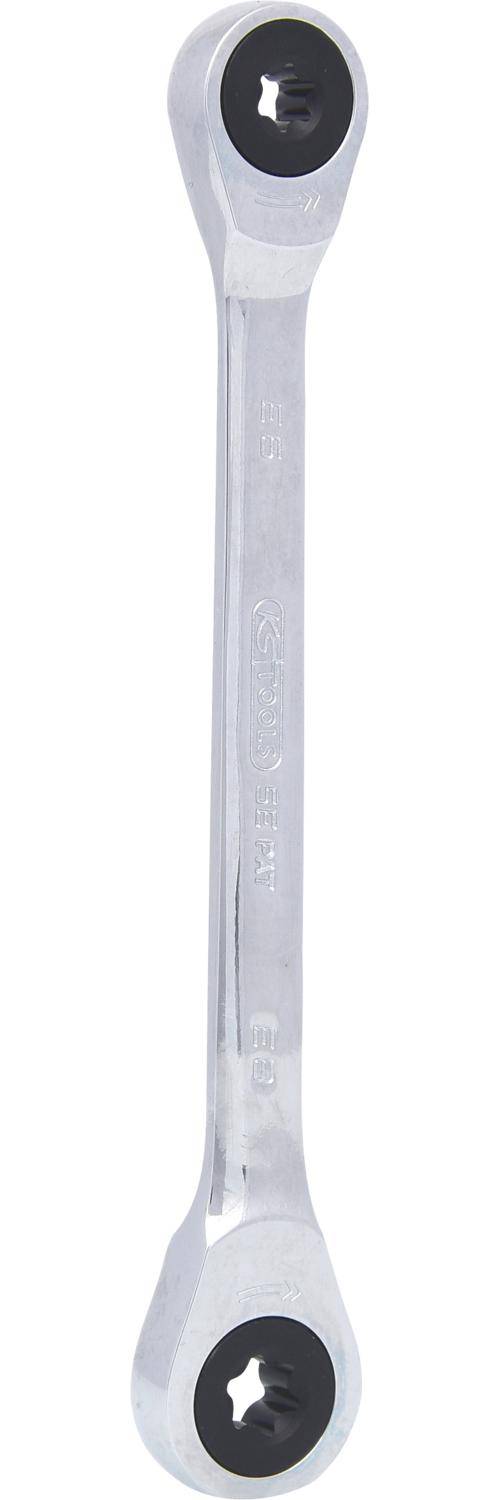 KS TOOLS GEARplus Torx-E-Doppel-Ratschenringschlssel,E6xE8