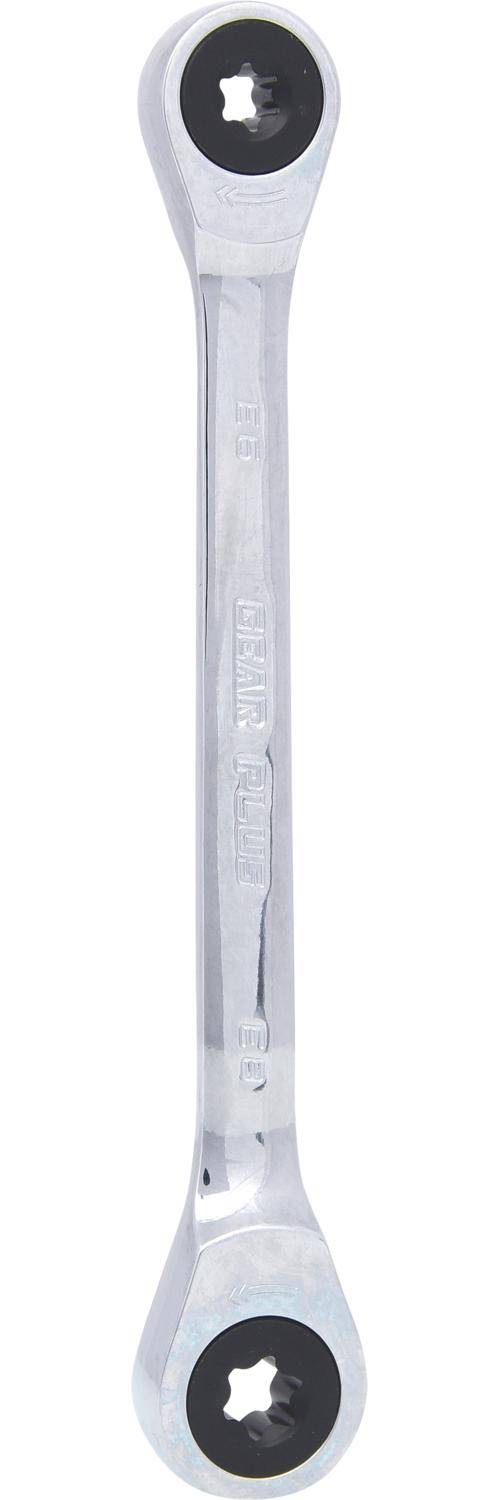 KS TOOLS GEARplus Torx-E-Doppel-Ratschenringschlssel,E6xE8