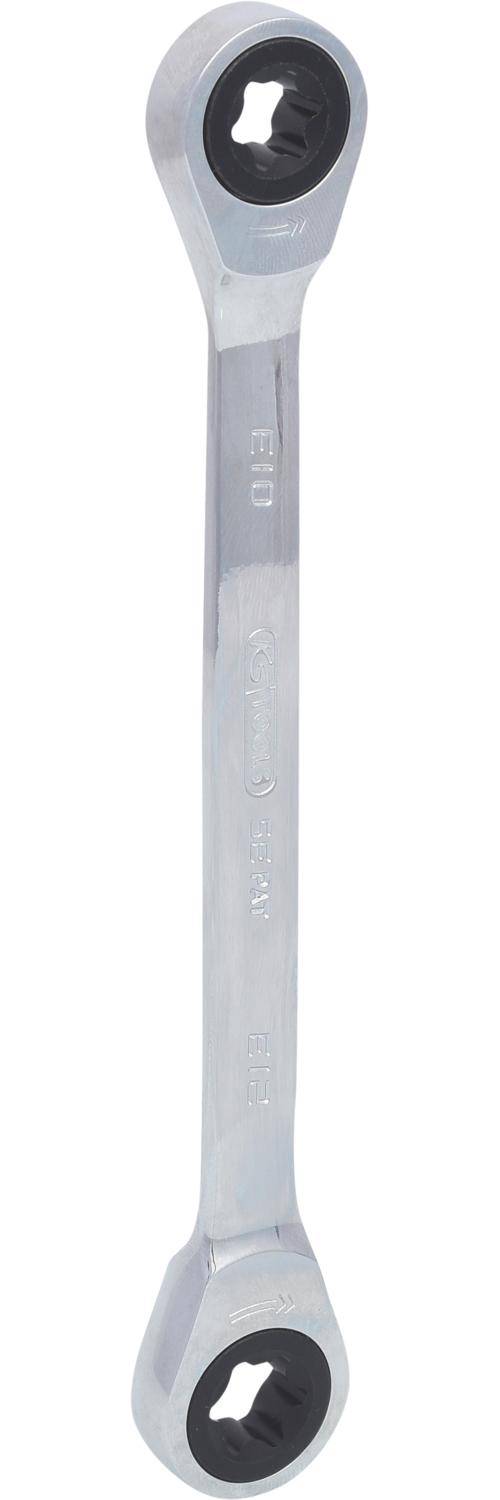 KS TOOLS GEARplus Torx-E-Doppel-Ratschenringschlssel,E10xE12