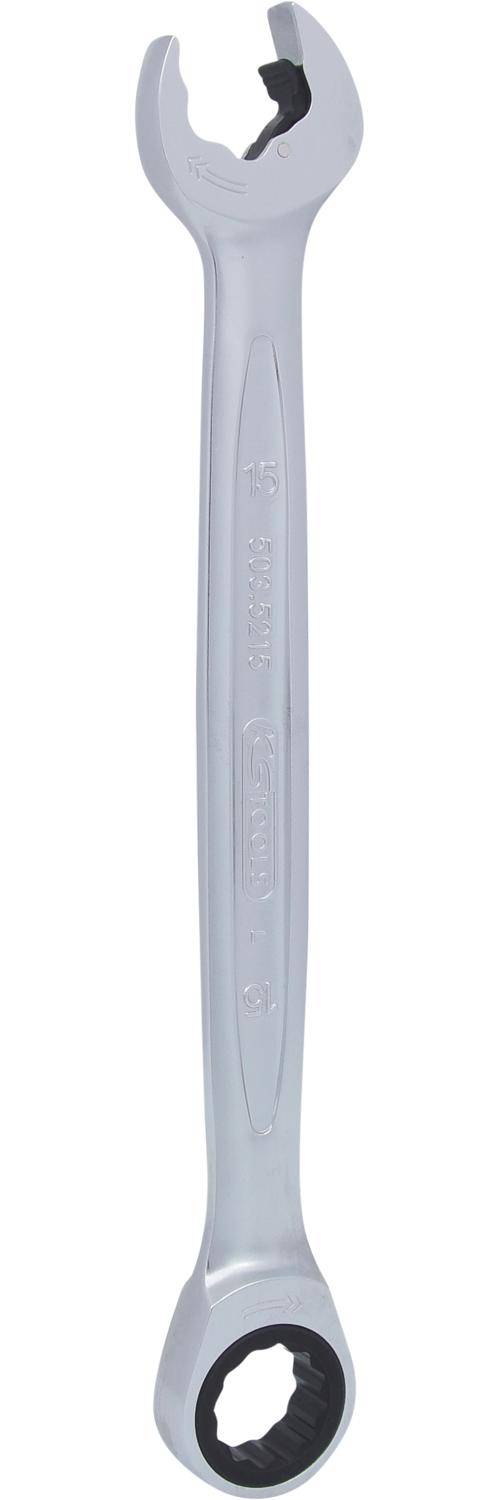 KS TOOLS DUO GEARplus Ringmaulschlssel,Maul-Ratschenfunktion 15mm