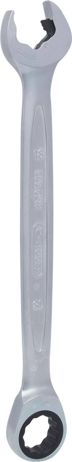 KS TOOLS DUO GEARplus Ringmaulschlüssel,Maul-Ratschenfunktion 18mm (503.5218)