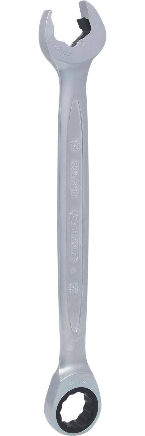 KS TOOLS DUO GEARplus Ringmaulschlssel,Maul-Ratschenfunktion 18mm