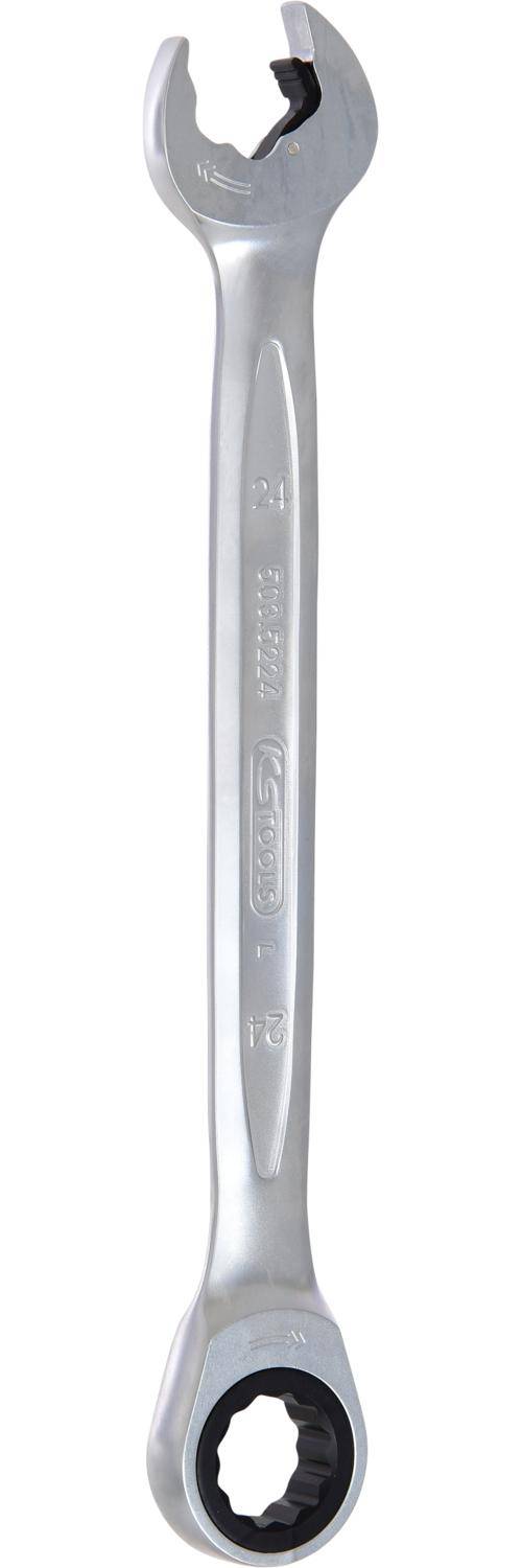 KS TOOLS DUO GEARplus Ringmaulschlssel,Maul-Ratschenfunktion 24mm
