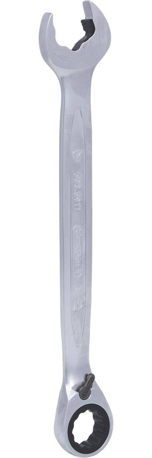 KS TOOLS DUO GEARplus Ringmaulschlssel,Maul-Ratschenfunktion 17mm,