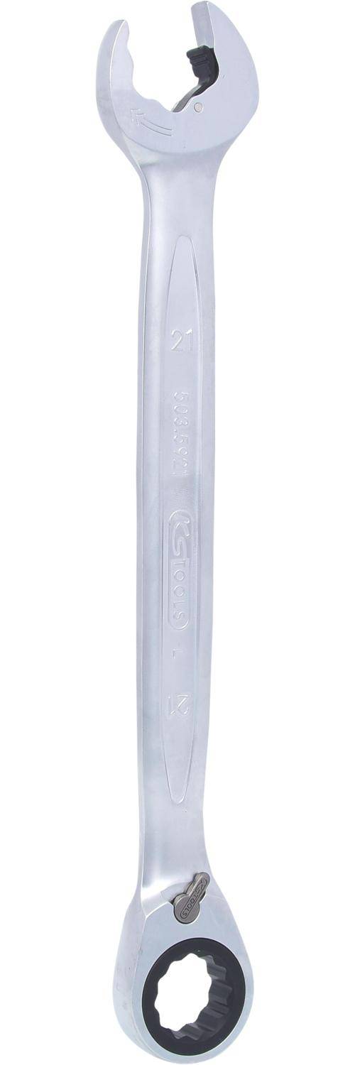 KS TOOLS DUO GEARplus Ringmaulschlssel,Maul-Ratschenfunktion 21mm,