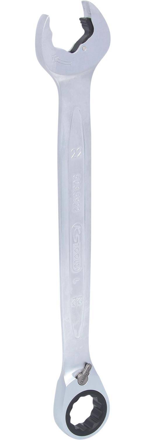 KS TOOLS DUO GEARplus Ringmaulschlssel,Maul-Ratschenfunktion 22mm,