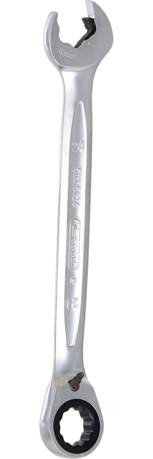 KS TOOLS DUO GEARplus Ringmaulschlssel,Maul-Ratschenfunktion 24mm,