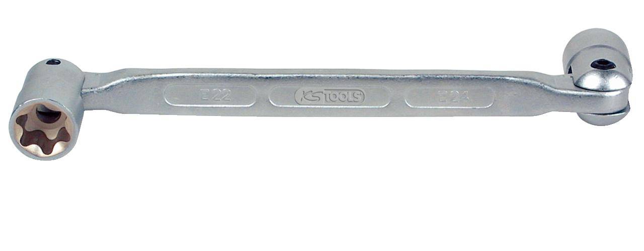 KS TOOLS Torx-E-Doppel-Gelenkschlssel, E22xE24