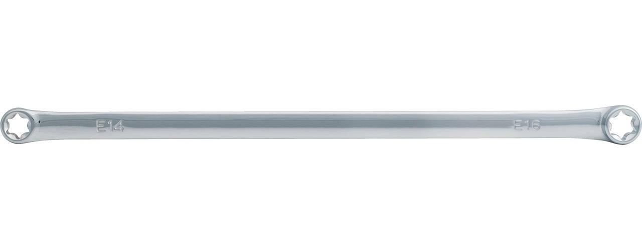 KS TOOLS CHROMEplus Torx-E-Doppel-Ringschlüssel XL,E8xE10