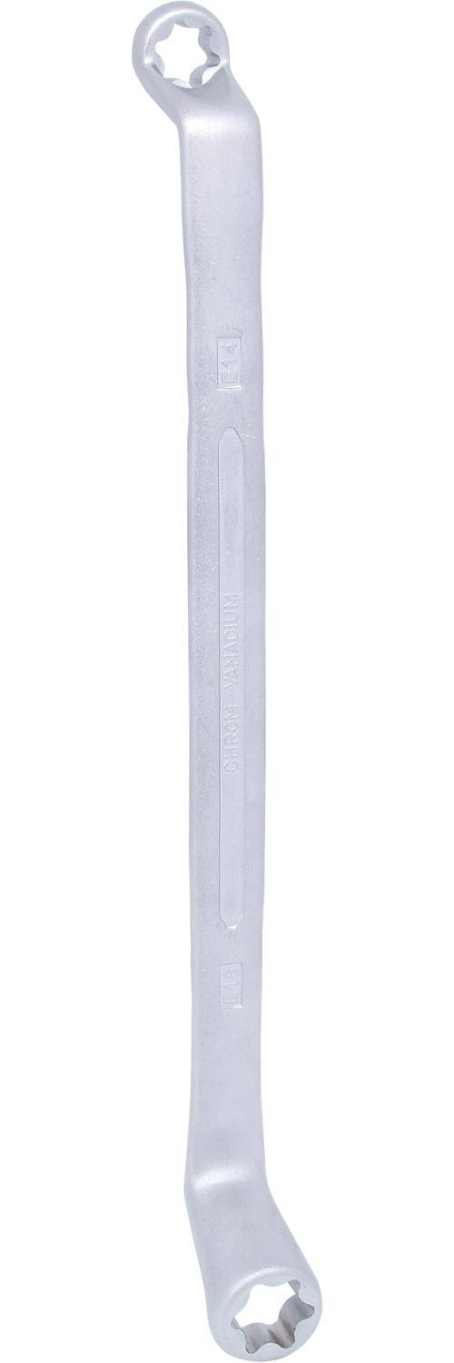 KS TOOLS Torx-E-Doppel-Ringschlssel, gekrpft, E14xE18