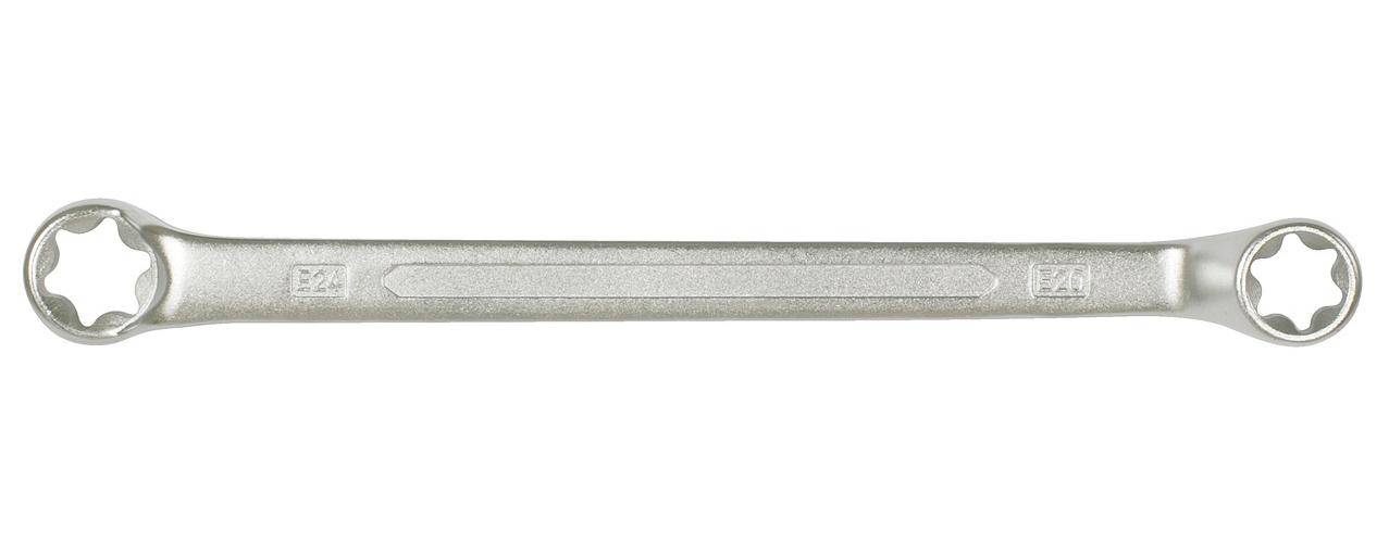 KS TOOLS Torx-E-Doppel-Ringschlssel, gekrpft, E7xE11