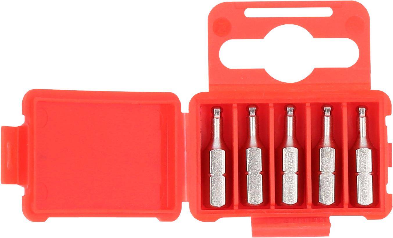 KS TOOLS 1/4" Bit Innensechskant, 25mm, Kugelkopf, 7/64", 5er Pack