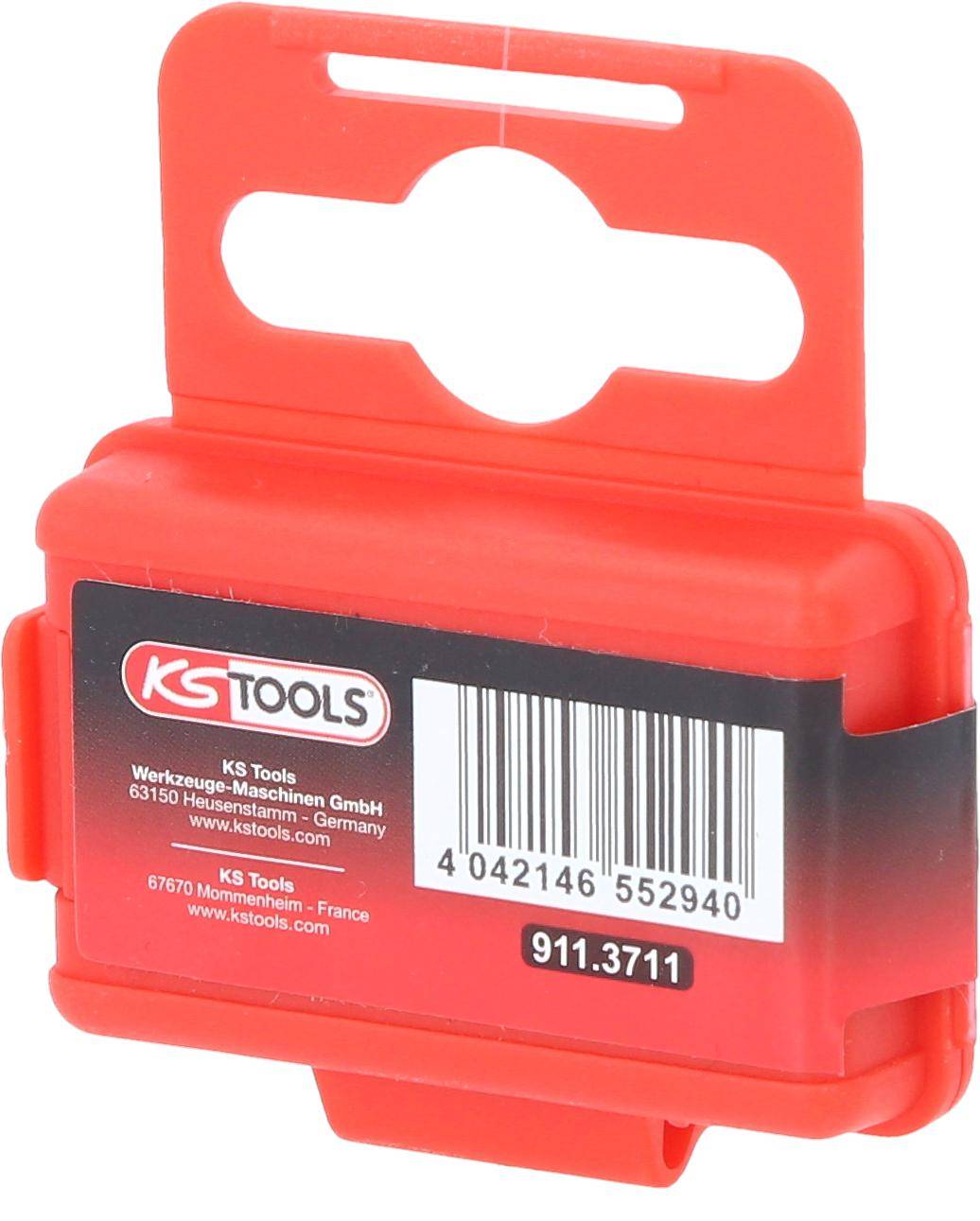 KS TOOLS 1/4" Bit Innensechskant, 25mm, Kugelkopf, 3/32", 5er Pack