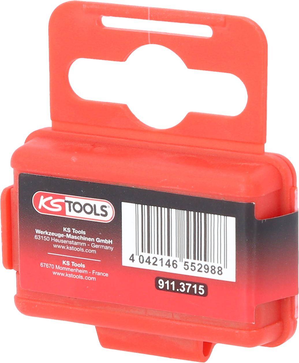 KS TOOLS 1/4" Bit Innensechskant, 25mm, Kugelkopf, 1/8", 5er Pack