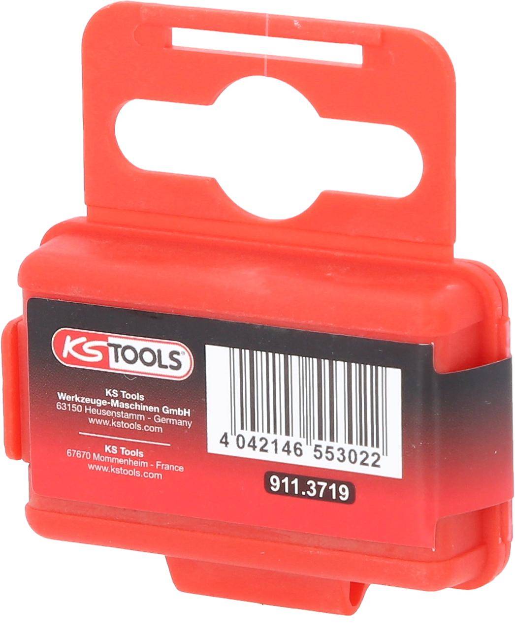 KS TOOLS 1/4" Bit Innensechskant, 25mm, Kugelkopf, 5/32", 5er Pack