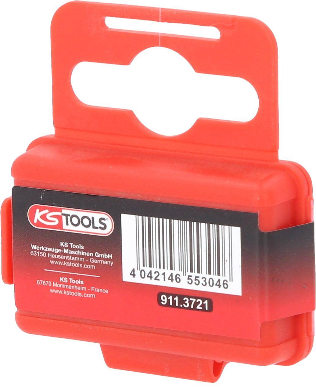 KS TOOLS 1/4" Bit Innensechskant, 25mm, Kugelkopf, 3/16", 5er Pack
