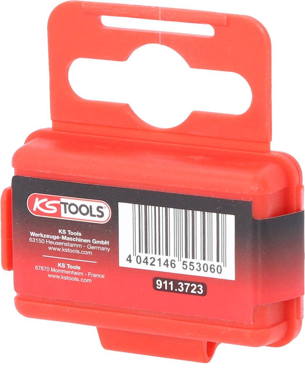 KS TOOLS 1/4" Bit Innensechskant, 25mm, Kugelkopf, 7/32", 5er Pack
