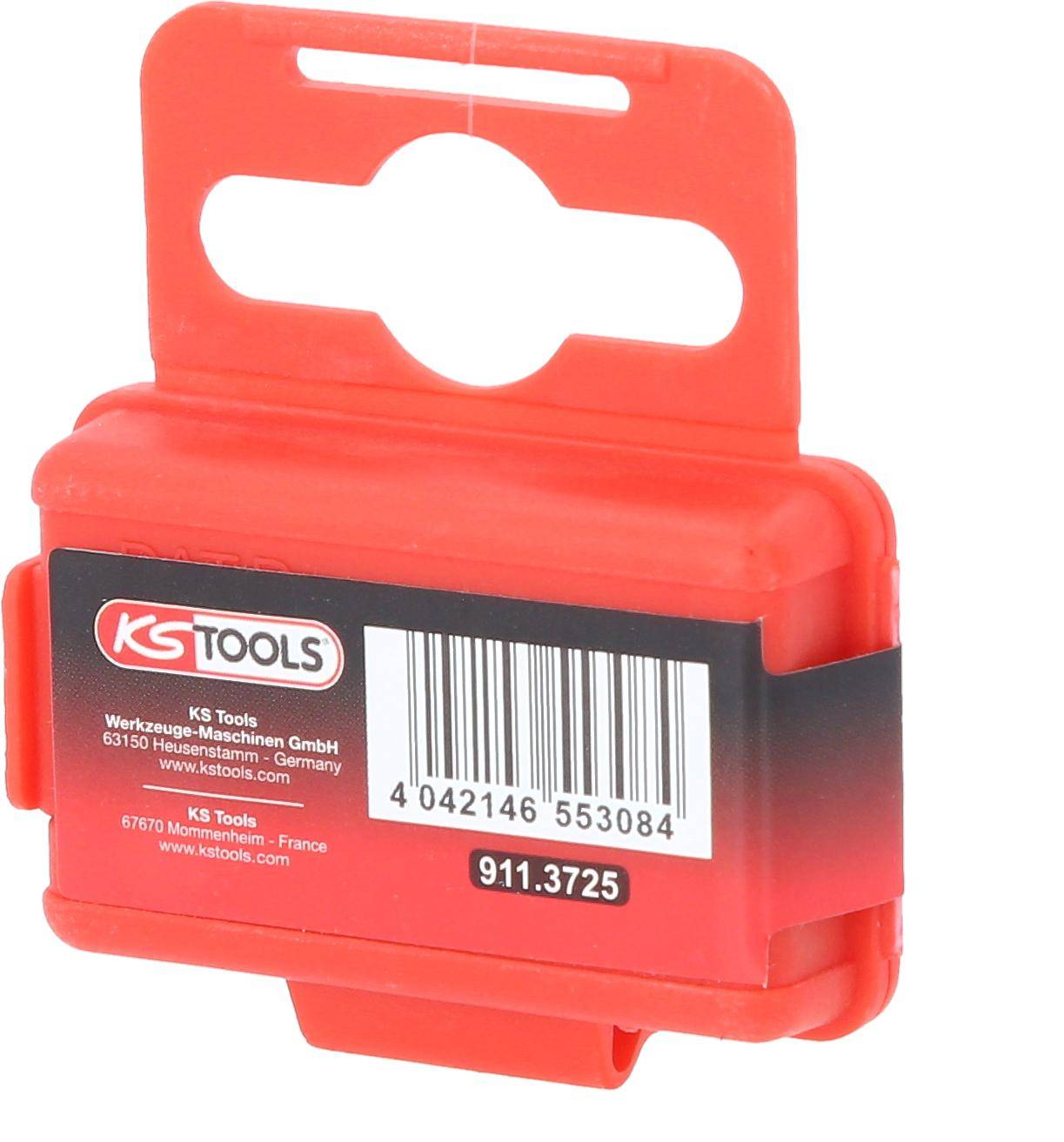 KS TOOLS 1/4" Bit Innensechskant, 25mm, Kugelkopf, 1/4", 5er Pack