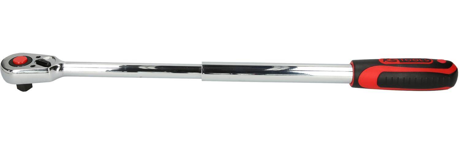 KS TOOLS 1/2" CHROMEplus Teleskop-Umschaltknarre, 36 Zahn