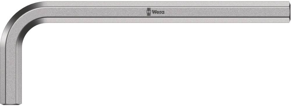 Wera-Werkzeug mit metallischer Oberfläche und sechseckiger Form zum Befestigen von Muttern und Schrauben.