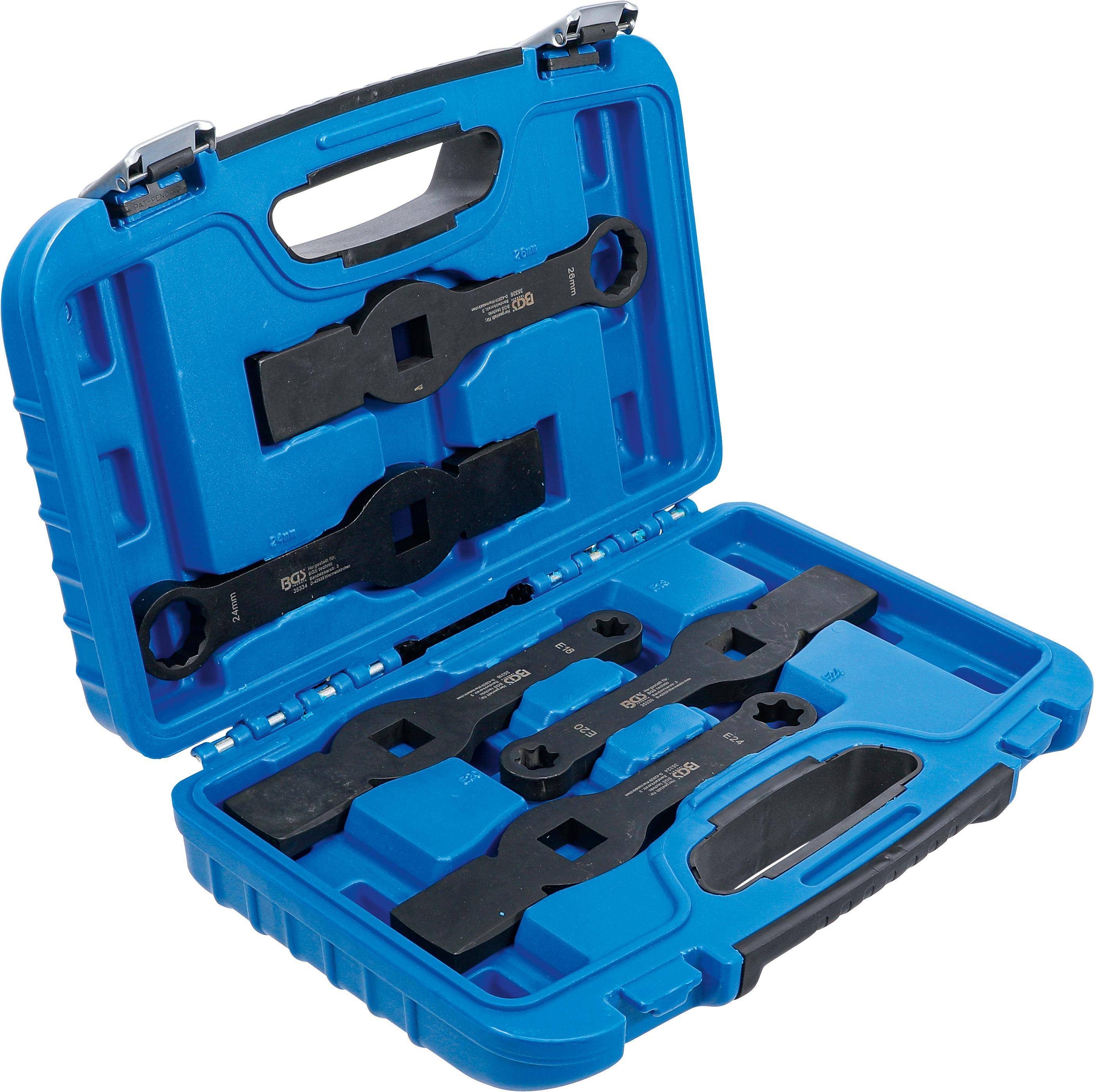 BGS Schlag-Ringschlssel-Satz | Zwlfkant / E-Profil (fr Torx) | 5-tlg.