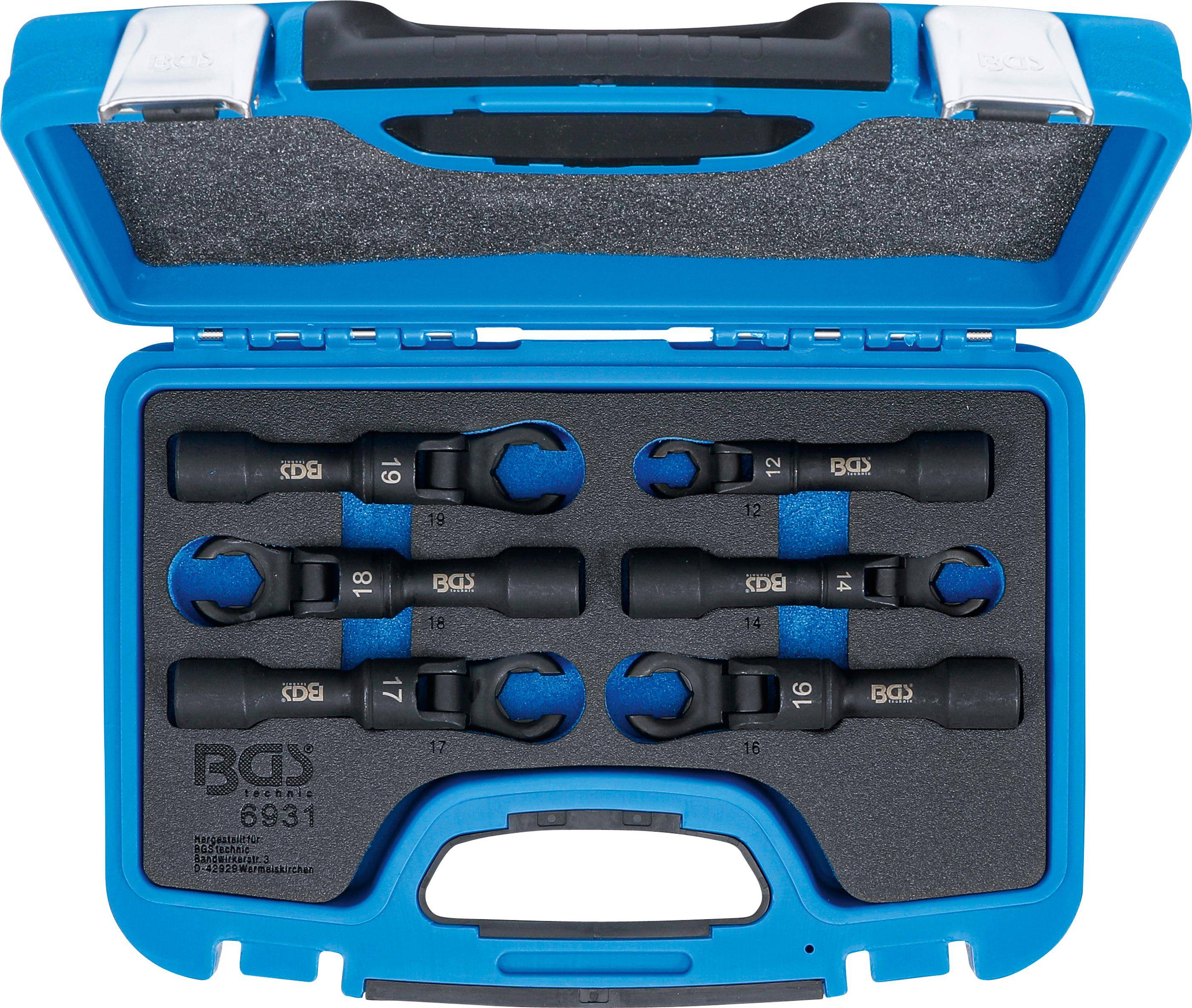 BGS Hahnenfußschlüssel-Satz | Antrieb Innenvierkant 12,5 mm (1/2") |