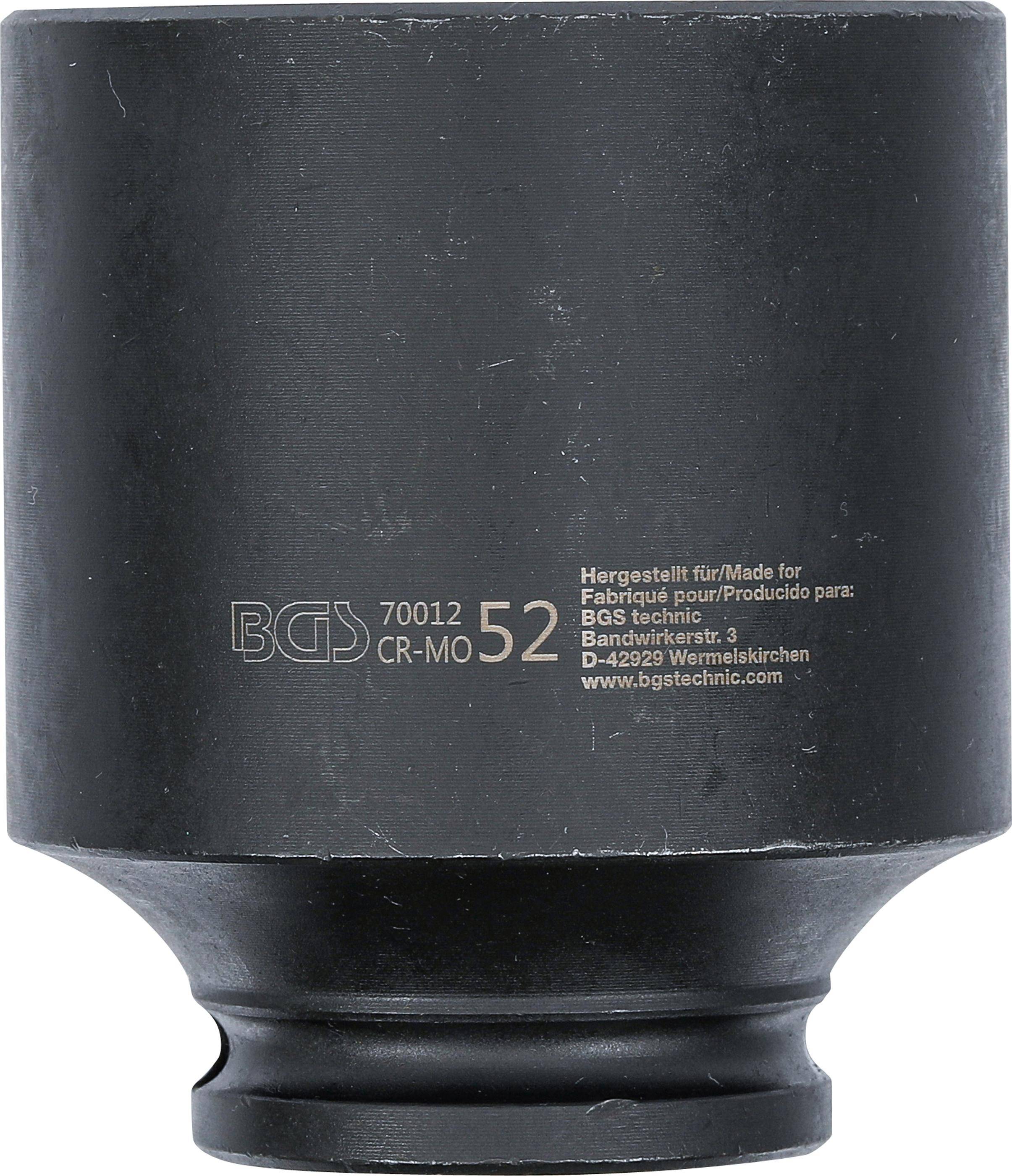 BGS Kraft-Steckschlssel-Einsatz Sechskant | Antrieb Innenvierkant