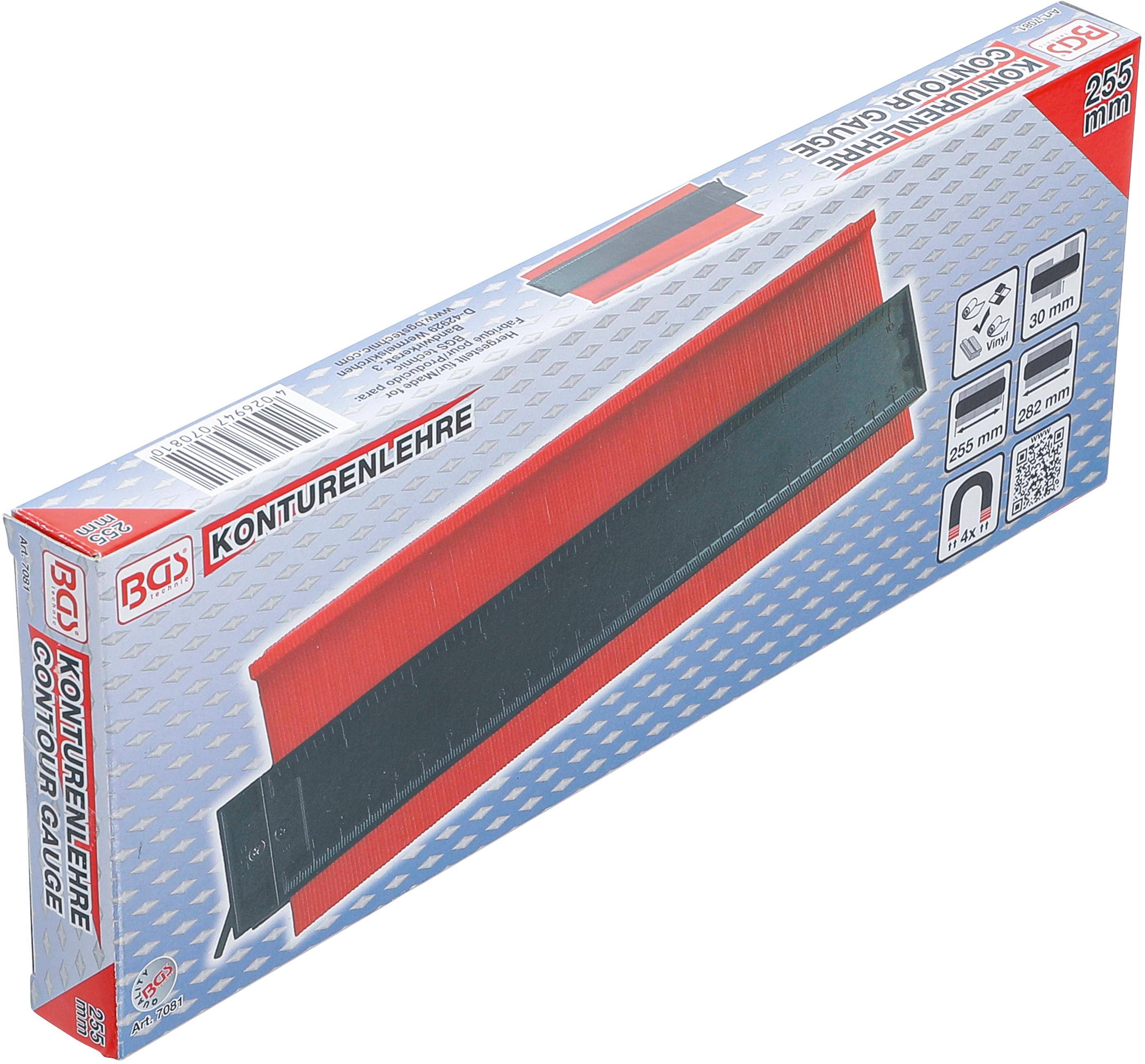 BGS Konturenlehre | 250 mm | verriegelbar