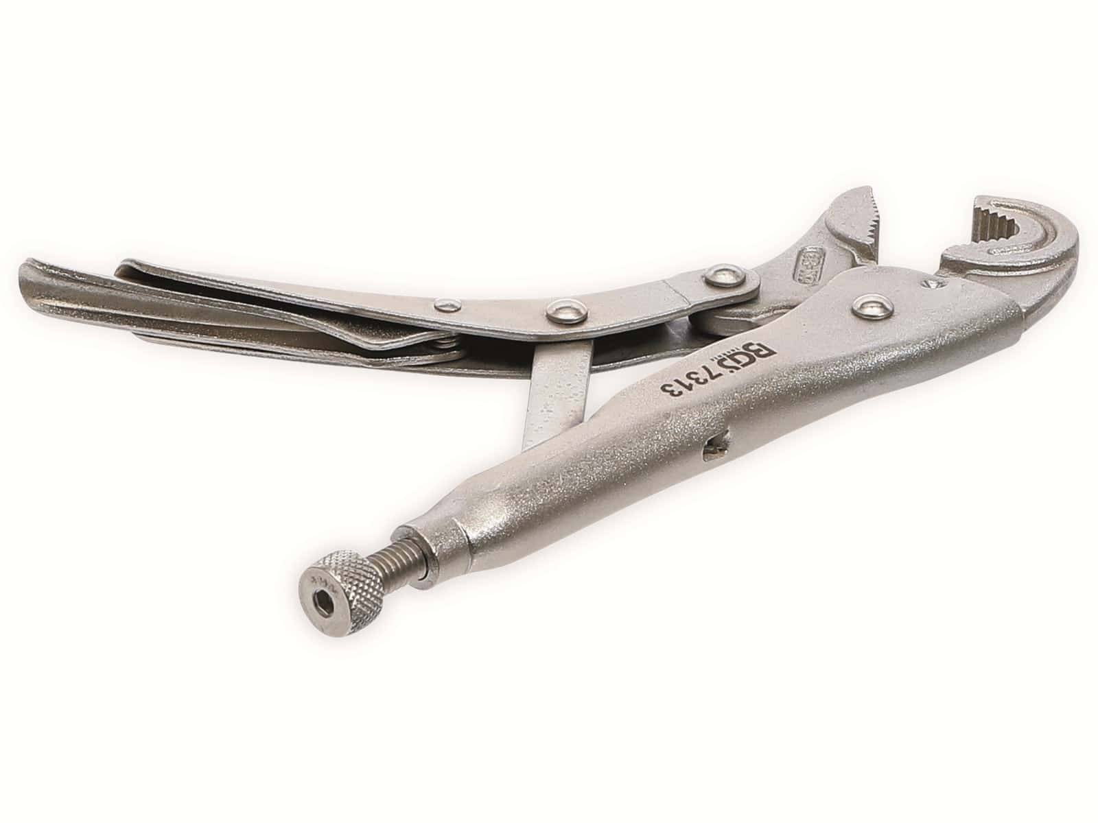 BGS TECHNIC Spezial-Gripzange 7313, runde Form,175 mm, 6…21 mm