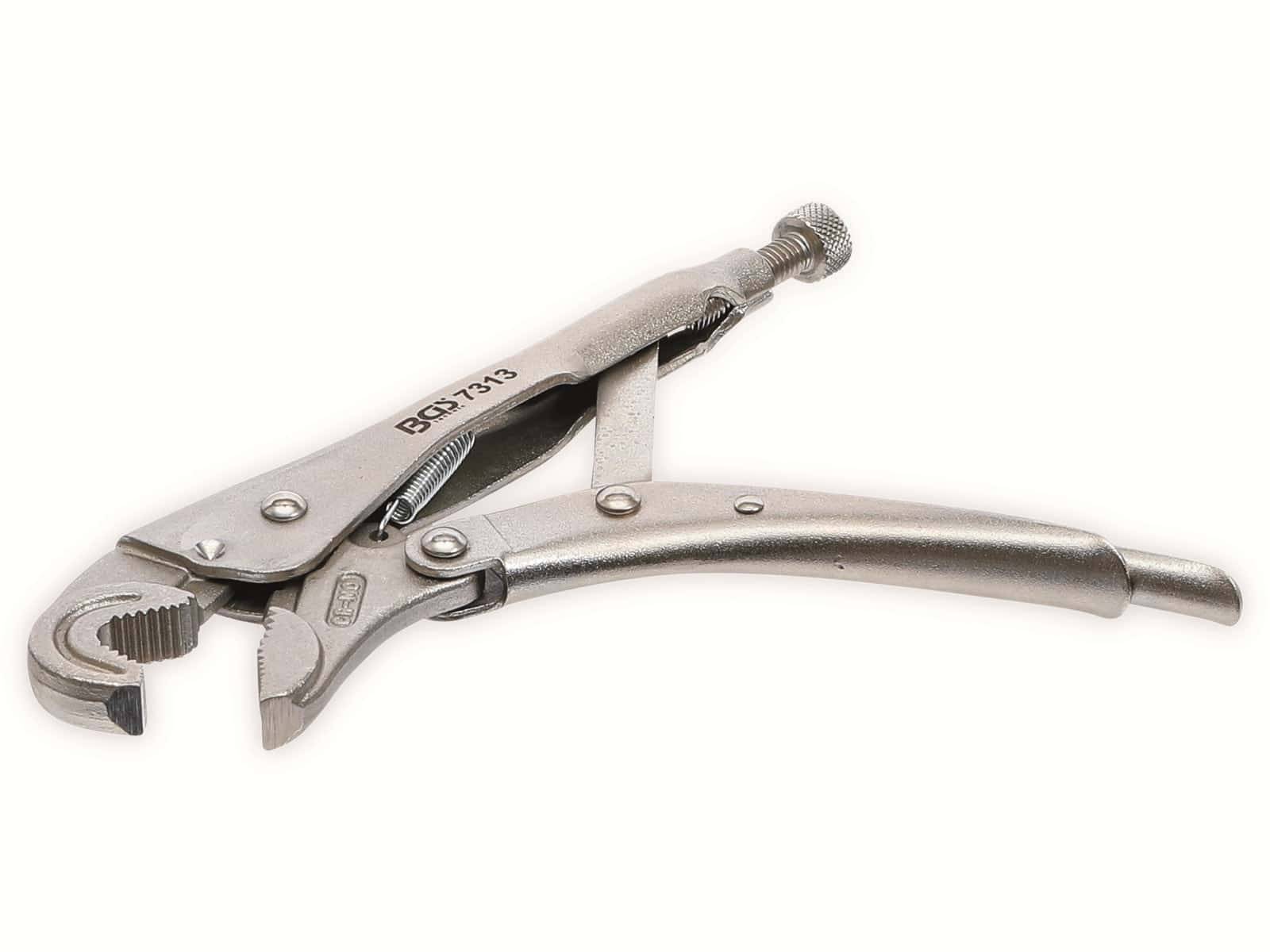 BGS TECHNIC Spezial-Gripzange 7313, runde Form,175 mm, 6…21 mm