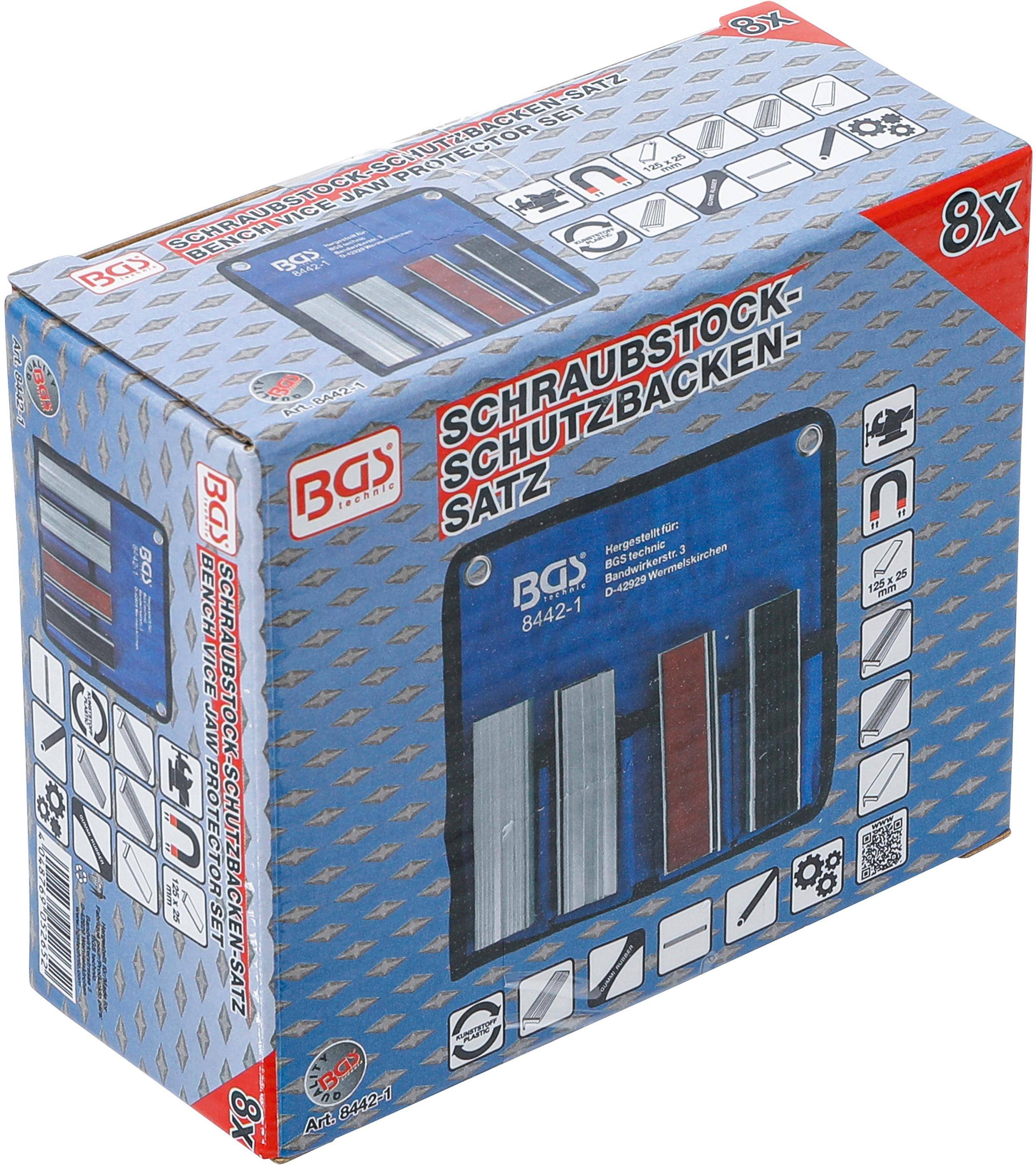 BGS technic Schraubstock-Schutzbacken-Satz | Aluminium | 125 mm |